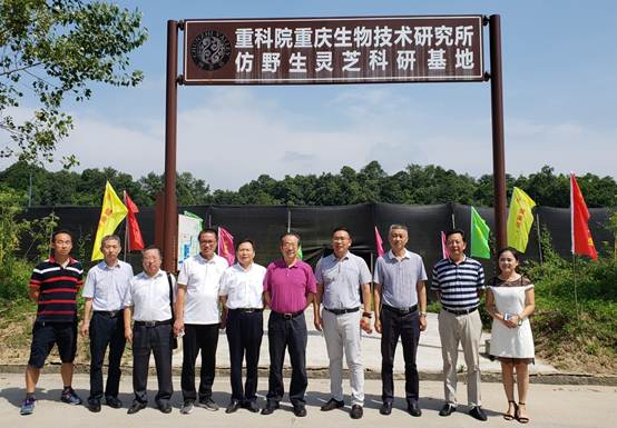 院黨委書記何平調研生物所長壽區靈芝科研基地